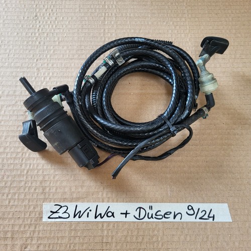 BMW Z3 Roadster Wischwasser Pumpe Wasch Pumpe + Schlauch Leitung + Düsen – Bild 2