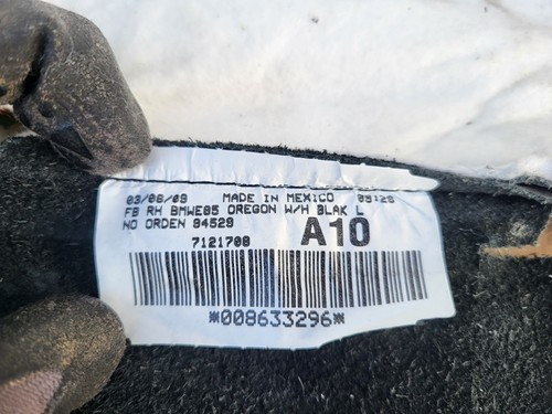 BMW Z4 E85 Sensor Matte Sitzheizung Beifahrer Leder Sitz Bezug Oregon Schwarz – Bild 10