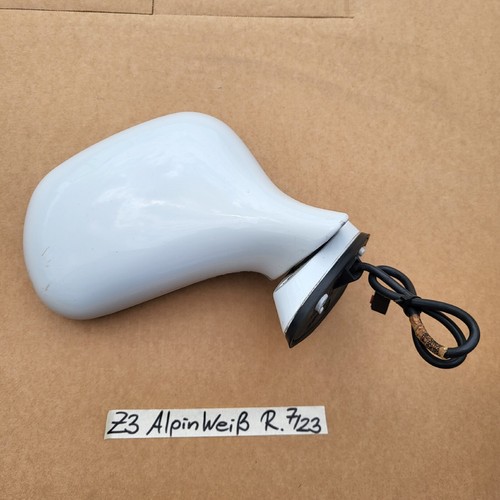 BMW Z3 Roadster Coupe Seiten Außen Spiegel RECHTS weiss RHD – Bild 1