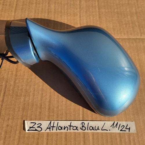 Spiegel BMW Z3 Roadster Seiten Außen Spiegel Kappe Gehäuse LINKS Atlanta blau – Bild 4