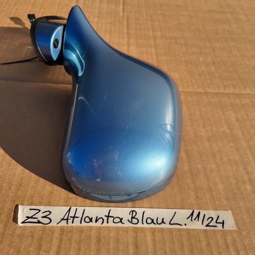 Spiegel BMW Z3 Roadster Seiten Außen Spiegel Kappe Gehäuse LINKS Atlanta blau – Bild 5