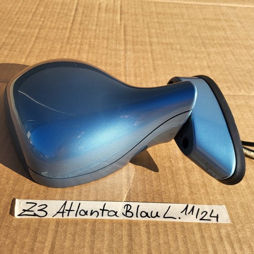 Spiegel BMW Z3 Roadster Seiten Außen Spiegel Kappe Gehäuse LINKS Atlanta blau – Bild 7