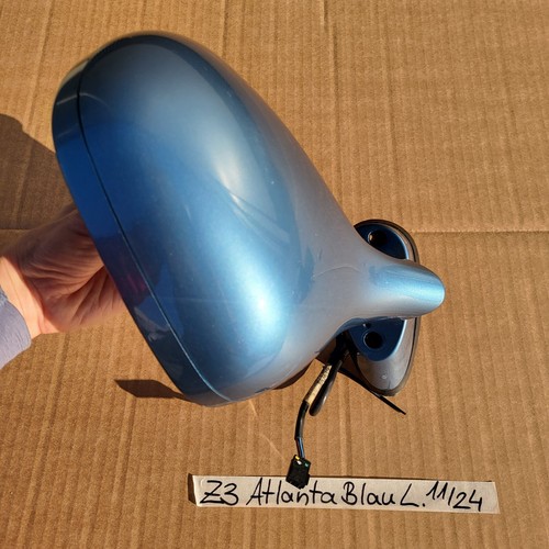 Spiegel BMW Z3 Roadster Seiten Außen Spiegel Kappe Gehäuse LINKS Atlanta blau – Bild 8