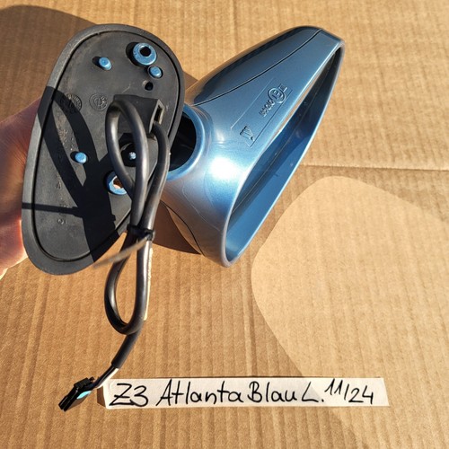 Spiegel BMW Z3 Roadster Seiten Außen Spiegel Kappe Gehäuse LINKS Atlanta blau – Bild 9