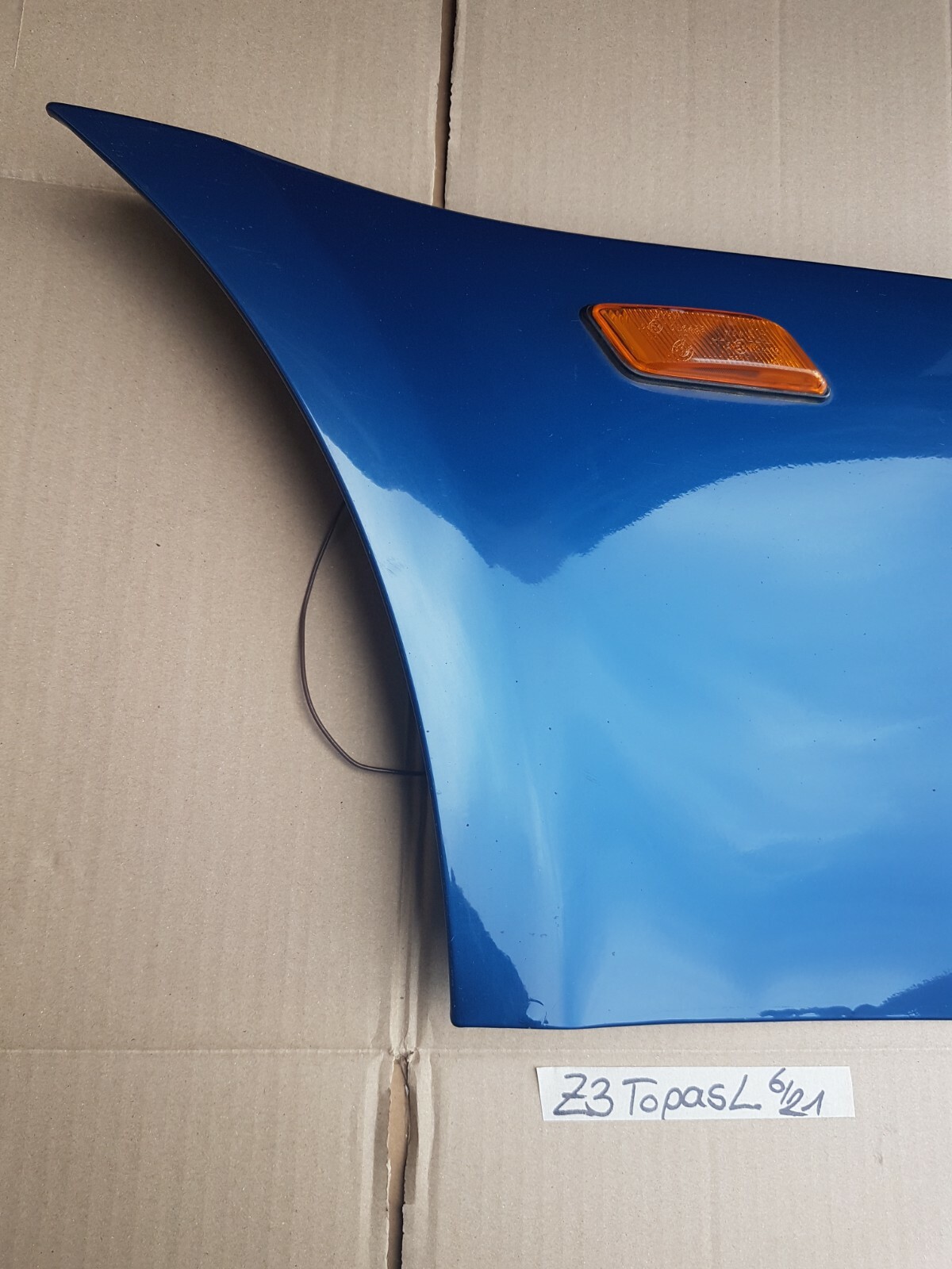 BMW Z3 Roadster Coupe Kotflügel Seitenwand  VORNE LINKS Fahrer Seite Topas blau – Bild 3