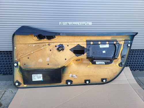 BMW Z3 Tür Verkleidung Leder Schwarz LINKS + Griff + Chrom Leiste Airbag-Klappe – Bild 12