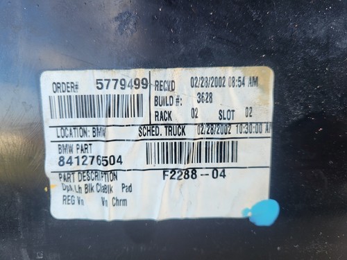 BMW Z3 Tür Verkleidung Leder Schwarz LINKS + Griff + Chrom Leiste Airbag-Klappe – Bild 13