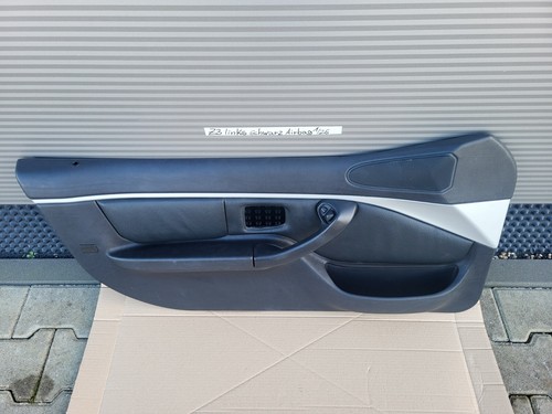 BMW Z3 Tür Verkleidung Leder Schwarz LINKS + Griff + Chrom Leiste Airbag-Klappe – Bild 2