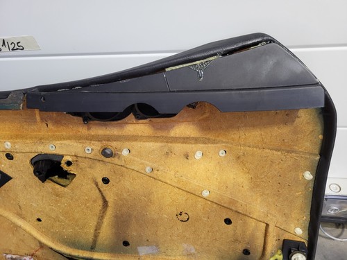 BMW Z3 Tür Verkleidung Leder Schwarz RECHTS + Griff + Chrom Leiste Airbag-Klappe – Bild 16