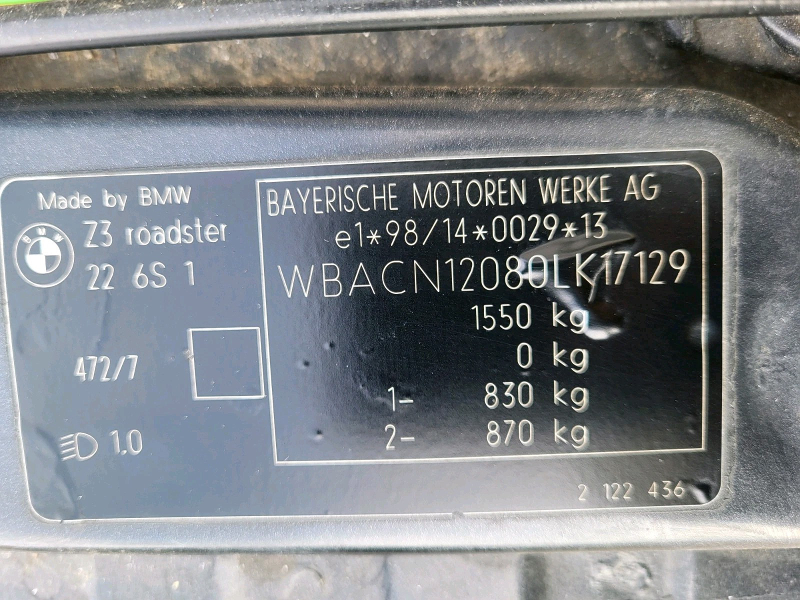 BMW Z3 Facelift Heckstoßstange Stoßfänger HINTEN Heckschürze Grau ABHOLUNG – Bild 11