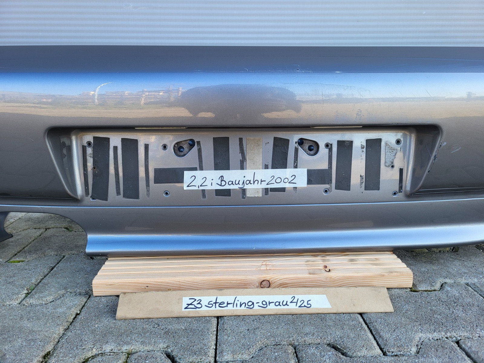 BMW Z3 Facelift Heckstoßstange Stoßfänger HINTEN Heckschürze Grau ABHOLUNG – Bild 4