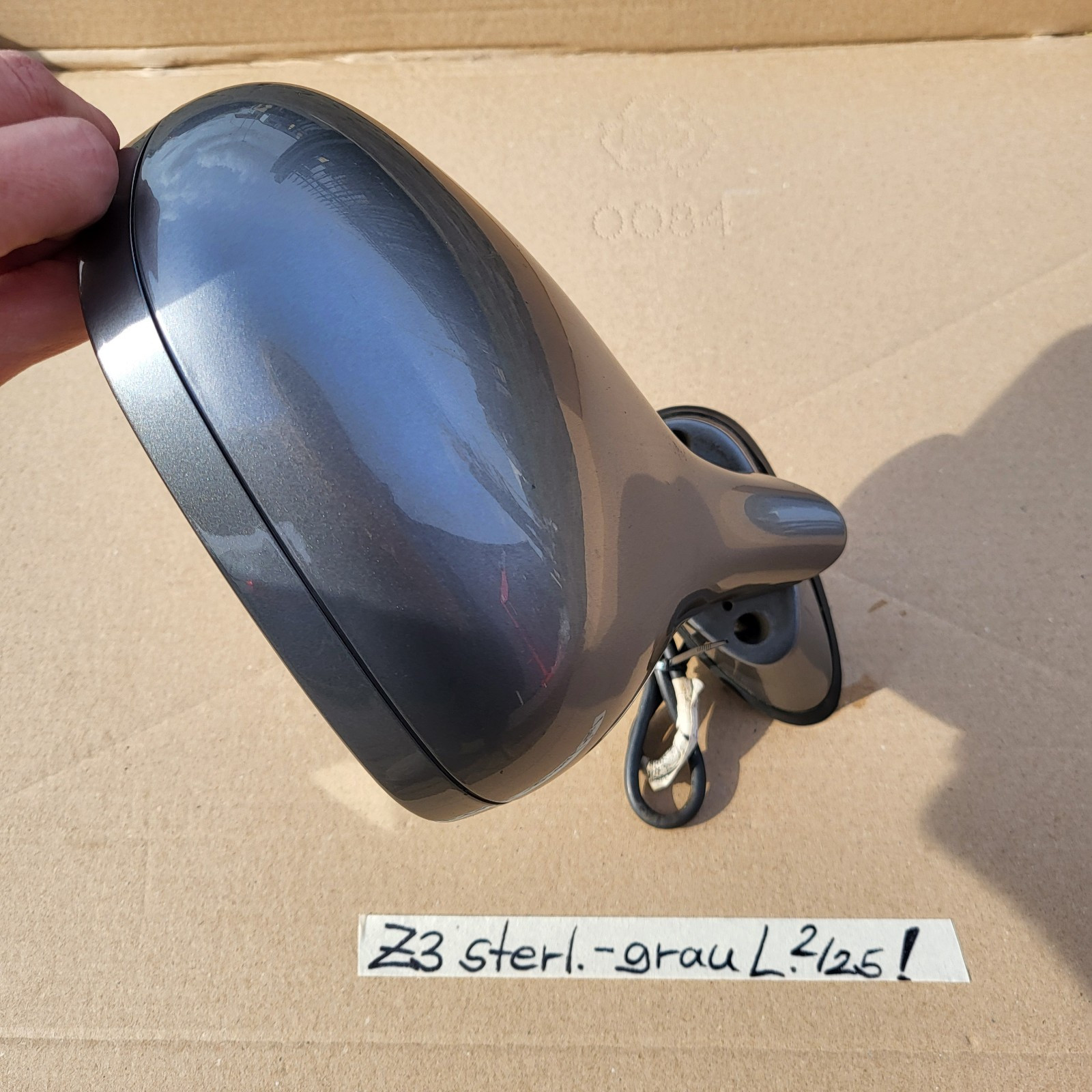 BMW Z3 Roadster Coupe Seiten Außen Spiegel LINKS sterling Grau Metallic RHD – Bild 7