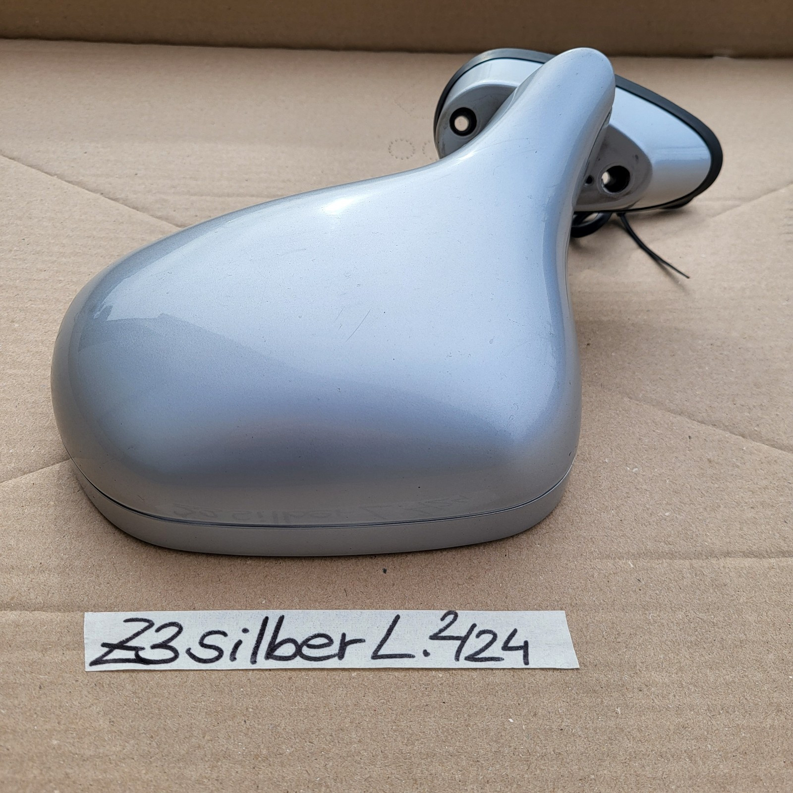 BMW Z3 Roadster Seiten Außen Spiegel Glas + Motor LINKS Titan Silber Metallic – Bild 4