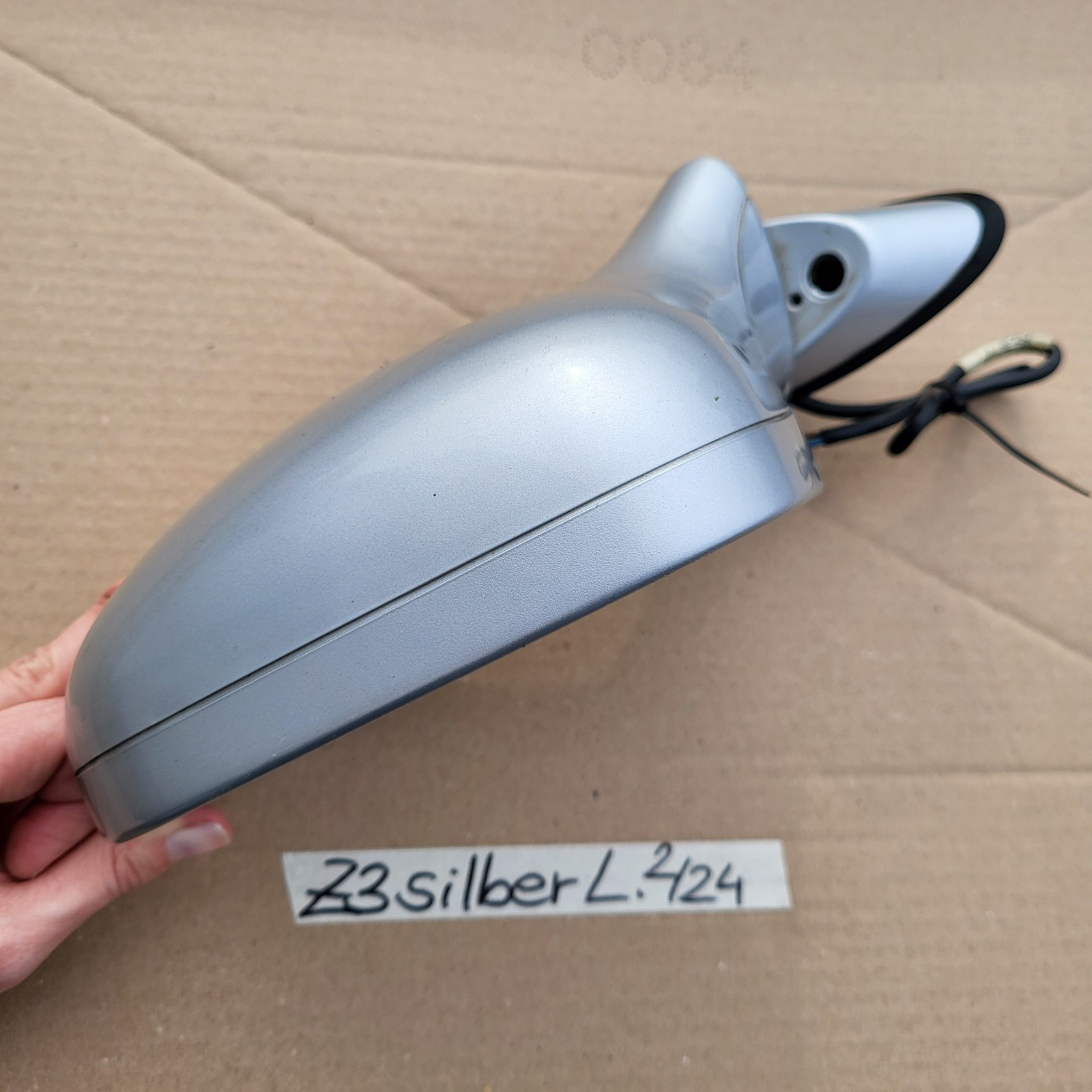 BMW Z3 Roadster Seiten Außen Spiegel Glas + Motor LINKS Titan Silber Metallic – Bild 8