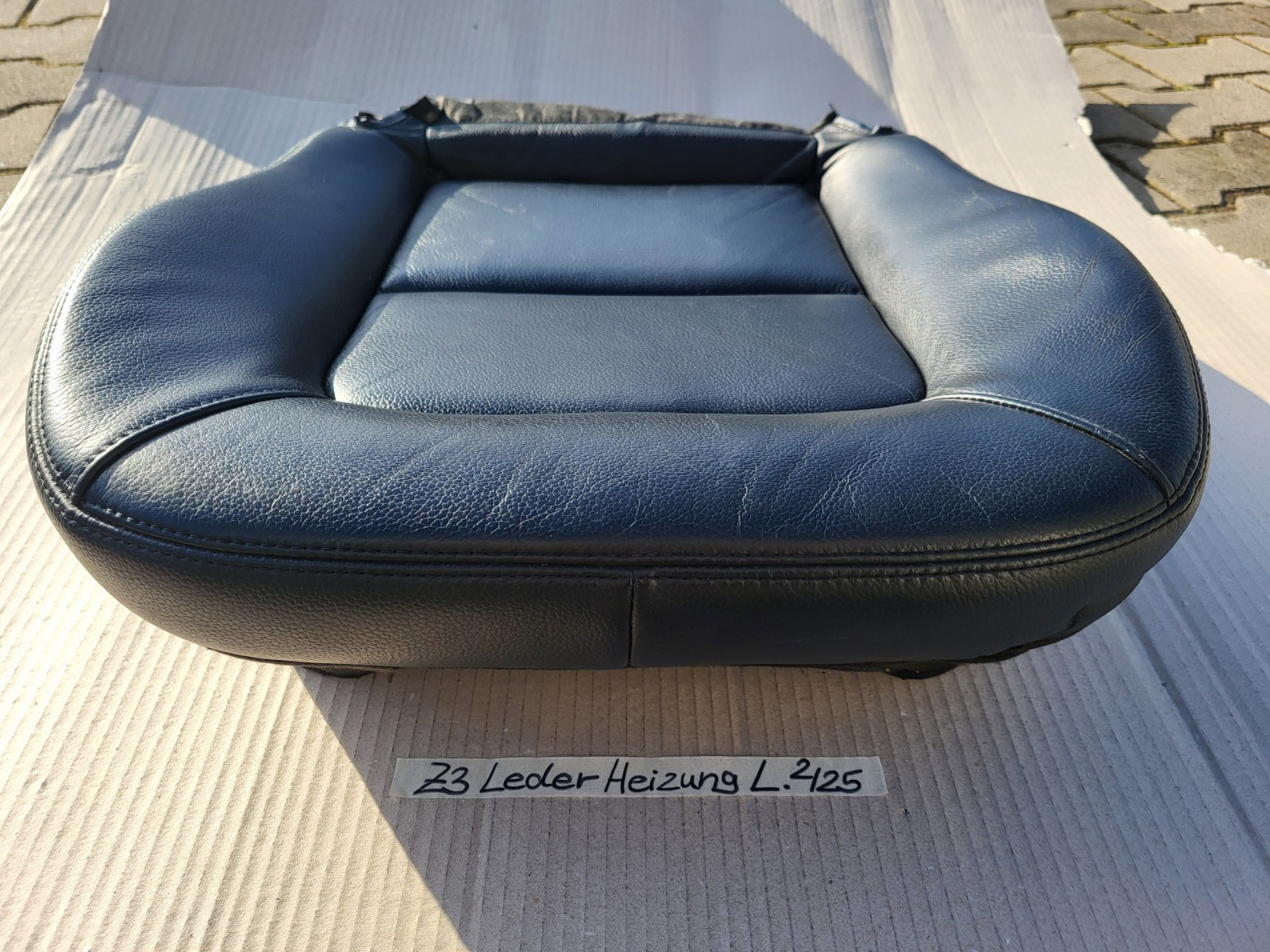 BMW Z3 Roadster Fahrer Sitz Kissen Unterteil Leder schwarz black Sitzheizung