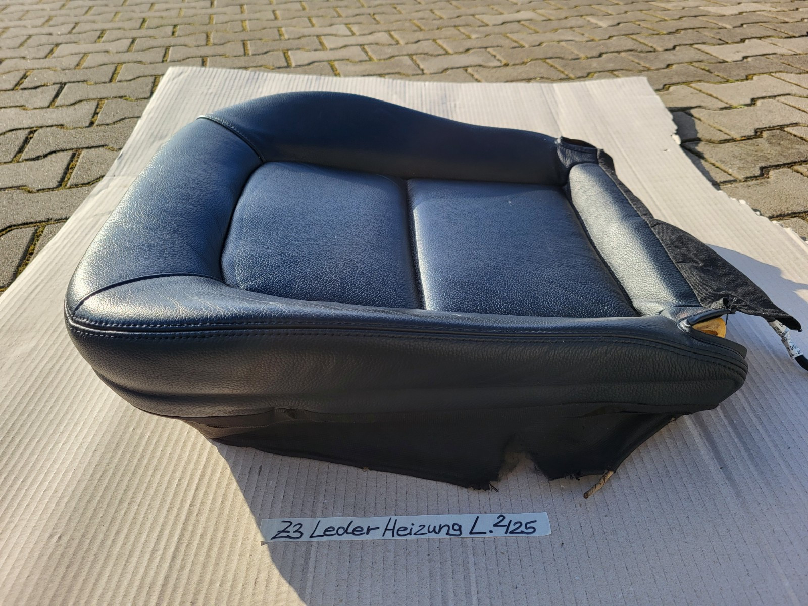 BMW Z3 Roadster Fahrer Sitz Kissen Unterteil Leder schwarz black Sitzheizung