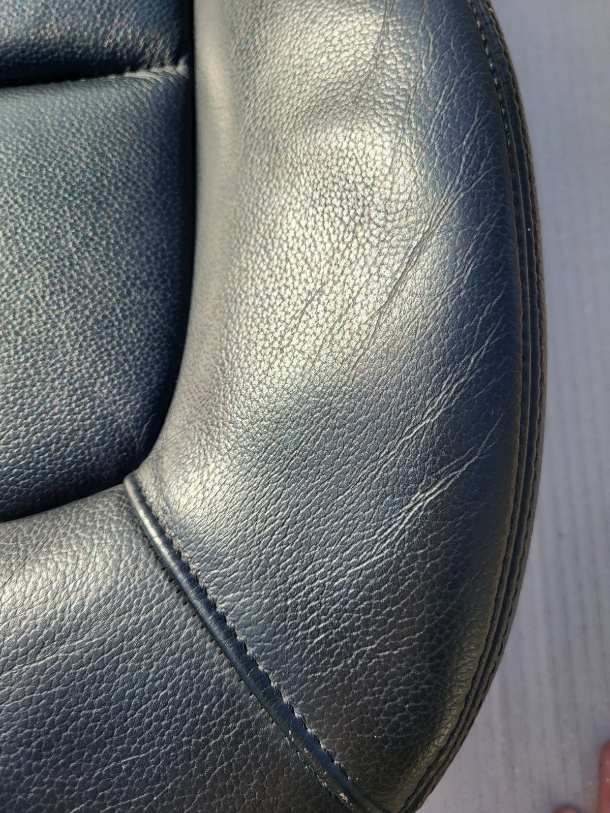 BMW Z3 Roadster Fahrer Sitz Kissen Unterteil Leder schwarz black Sitzheizung