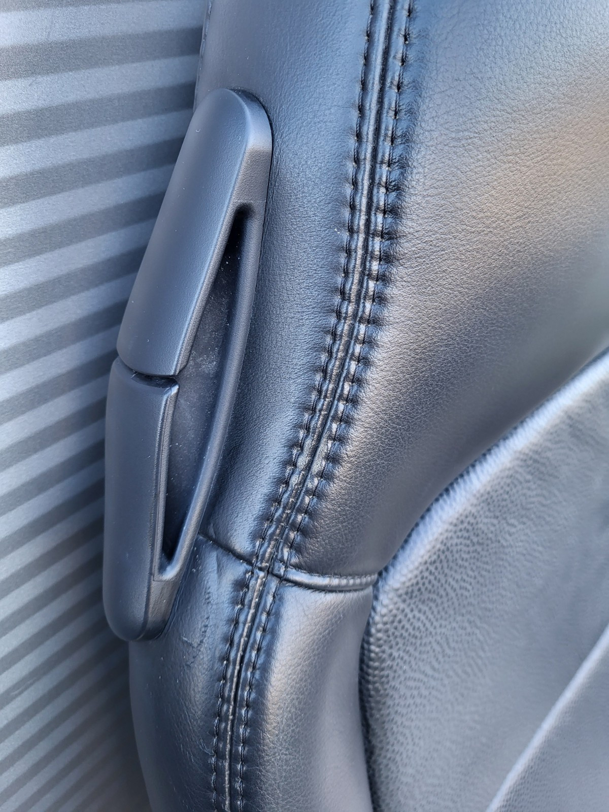 BMW Z3 Roadster Beifahrer Sitz Oberteil Lehne Leder schwarz Rückenlehne Point – Bild 7