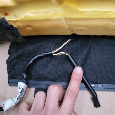 BMW Z3 Roadster Fahrer Sitz Kissen Unterteil Leder schwarz black Sitz Heizung – Bild 10