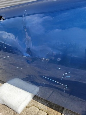 BMW Z3 Roadster Beifahrer Tür RECHTS Blau Topas Blau Kratzer Dellen ABHOLUNG – Bild 5