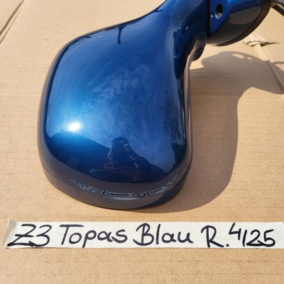 BMW Z3 Roadster Seiten Außen Spiegel Gehäuse Glas Motor RECHTS Topas Blau