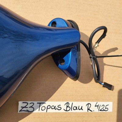 BMW Z3 Roadster Seiten Außen Spiegel Gehäuse Glas Motor RECHTS Topas Blau
