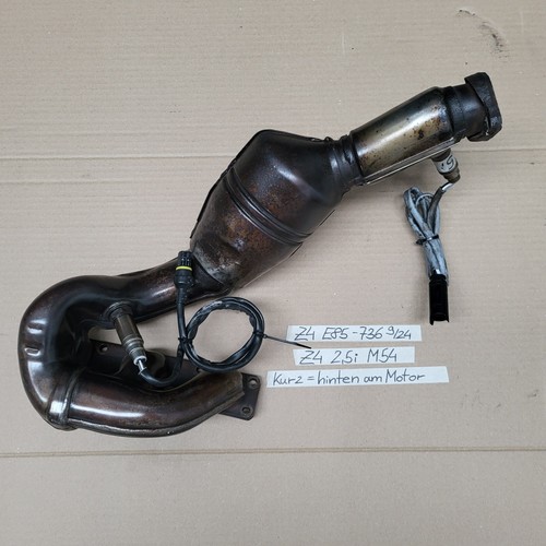 BMW Z4 E85 Katalysator hinten Abgas Krümmer kurz 7516736 Auspuff M54 Motor 2,5i – Bild 4