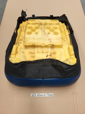 BMW Z3 Roadster Fahrer Sitz Kissen Unterteil Leder blau Bezug + Polster LINKS – Bild 2