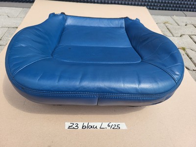 BMW Z3 Roadster Fahrer Sitz Kissen Unterteil Leder blau Bezug + Polster LINKS – Bild 4