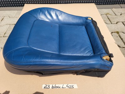 BMW Z3 Roadster Fahrer Sitz Kissen Unterteil Leder blau Bezug + Polster LINKS – Bild 6