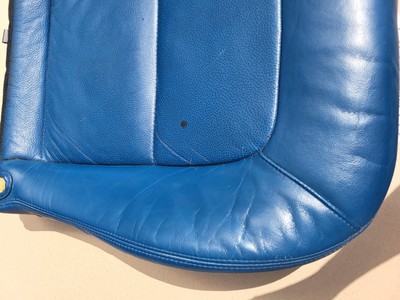 BMW Z3 Roadster Fahrer Sitz Kissen Unterteil Leder blau Bezug + Polster LINKS – Bild 7