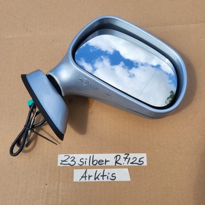 BMW Z3 Roadster Seiten Außen Spiegel Glas + Motor RECHTS Arktis Silber Metallic – Bild 1