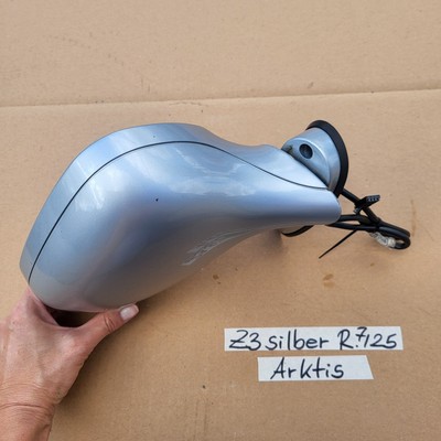 BMW Z3 Roadster Seiten Außen Spiegel Glas + Motor RECHTS Arktis Silber Metallic – Bild 8