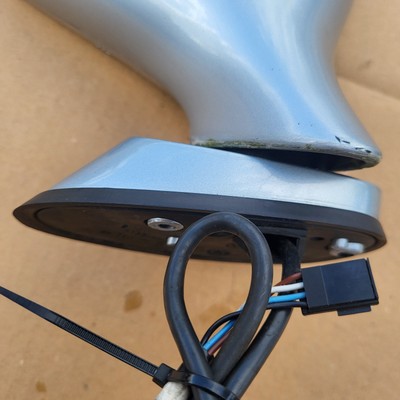 BMW Z3 Roadster Seiten Außen Spiegel Glas + Motor RECHTS Arktis Silber Metallic – Bild 9