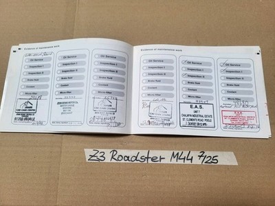 BMW Z3 Bordmappe Handbuch Betriebsanleitung + Service Heft Englisch M44 Motor – Bild 6
