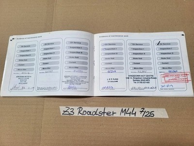 BMW Z3 Bordmappe Handbuch Betriebsanleitung + Service Heft Englisch M44 Motor – Bild 7