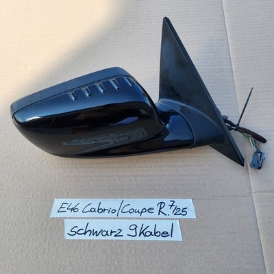 BMW E46 Cabrio Coupe Außen Spiegel RECHTS schwarz Memory Funktion anklappbar – Bild 4