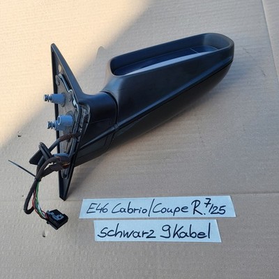 BMW E46 Cabrio Coupe Außen Spiegel RECHTS schwarz Memory Funktion anklappbar – Bild 6