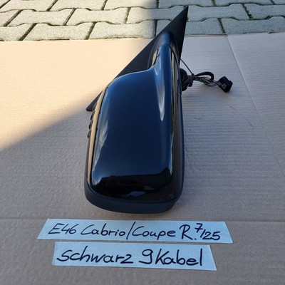 BMW E46 Cabrio Coupe Außen Spiegel RECHTS schwarz Memory Funktion anklappbar – Bild 7