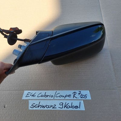 BMW E46 Cabrio Coupe Außen Spiegel RECHTS schwarz Memory Funktion anklappbar – Bild 9