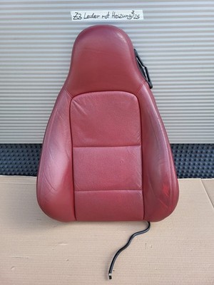 BMW Z3 Roadster Fahrer Sitz Oberteil Leder rot Rückenlehne Polster Sitzheizung – Bild 1