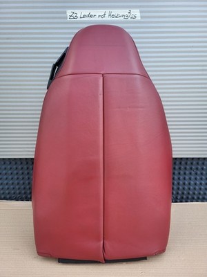 BMW Z3 Roadster Fahrer Sitz Oberteil Leder rot Rückenlehne Polster Sitzheizung – Bild 15
