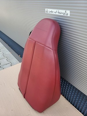 BMW Z3 Roadster Fahrer Sitz Oberteil Leder rot Rückenlehne Polster Sitzheizung – Bild 16