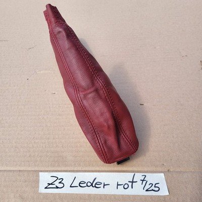 BMW Z3 Roadster Abdeckung für Handbremshebel Leder Sack Handbremse RHD Rot – Bild 5