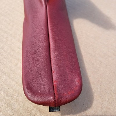 BMW Z3 Roadster Abdeckung für Handbremshebel Leder Sack Handbremse RHD Rot – Bild 6