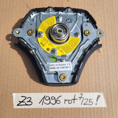 BMW E31 E34 E36 E39 Z3 Lenkrad 1093354 Leder Lenker Rot + Fahrer Airbagmodul – Bild 11