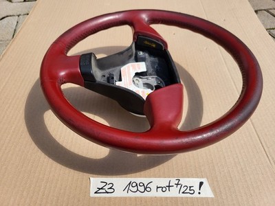 BMW E31 E34 E36 E39 Z3 Lenkrad 1093354 Leder Lenker Rot + Fahrer Airbagmodul – Bild 6