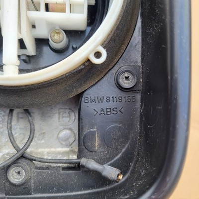 BMW E36 Limousine Touring Außen Seiten Spiegel Blau + Motor OHNE Spiegelglas – Bild 5