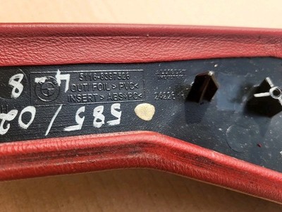 BMW Z3 Bumerang Verkleidung Mittelkonsole Blende rechts + links Voll Leder Rot – Bild 8