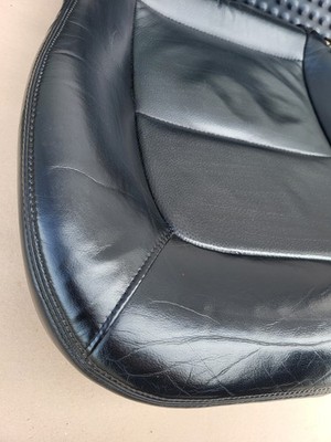 BMW Z3 Roadster Fahrer Sitz Kissen Unterteil Leder Dot point schwarz Sitzheizung – Bild 7